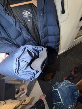 Eddie Bauer Women's Navy Blue 650 Down Puffer Coat Size 3X